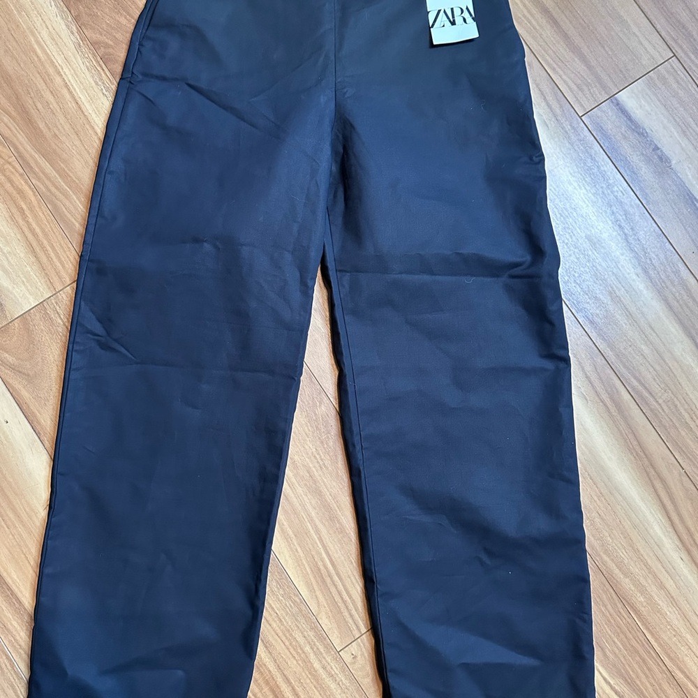 ZARA Black Tailored Dress Pants Women Medium M New With Tags - Picture 2 of 12